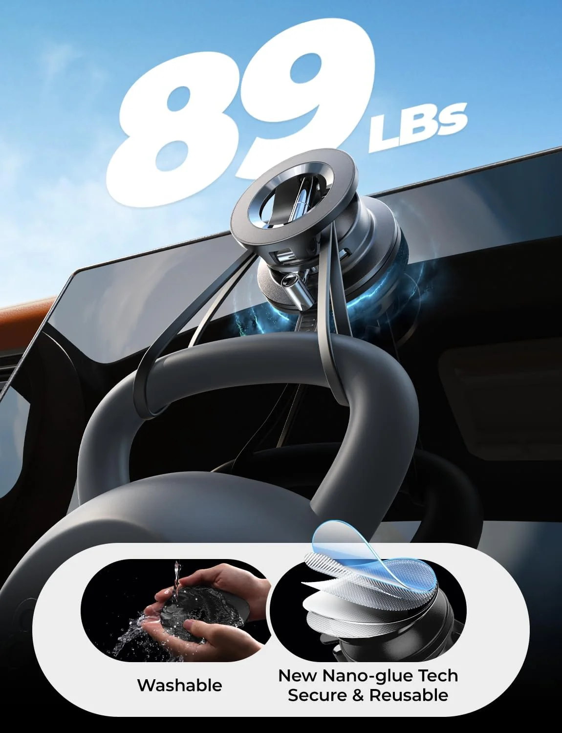 LISEN for Magsafe Car Mount, Magnetic Phone Holders for Your Car - Image 2